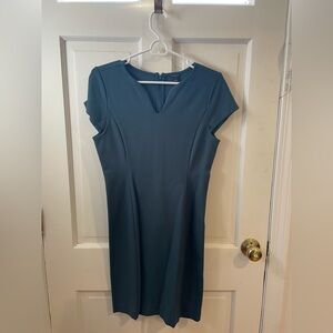 Ann Taylor Teal Midi Dress